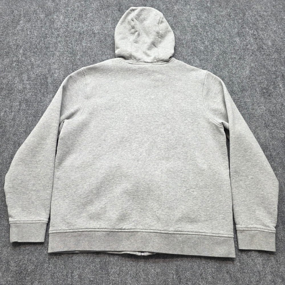 Lacoste Sport Men's XXL Full Zip Hoodie Gray Navy Blue Fleece Sweatshirt Jacket - Picture 3 of 15